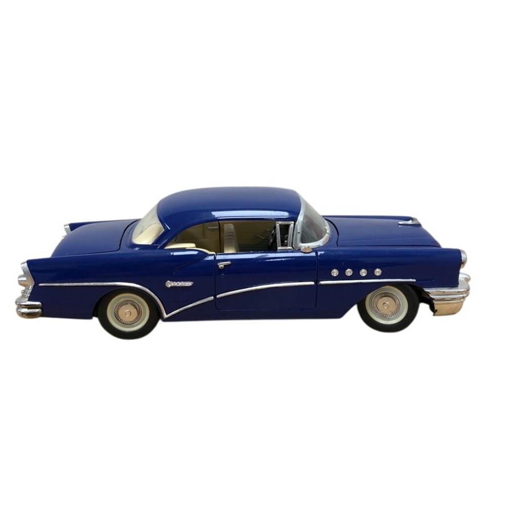 Mira 1955 Buick Century 1:18 Scale Model Blue Diecast Spain Vintage Collectible